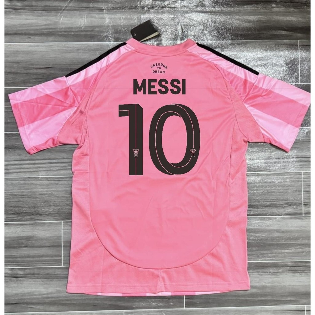 JERSEY BAJU BOLA MIYAMI HOME 2025/2026 FANS VERSION + NAMESET MESSI