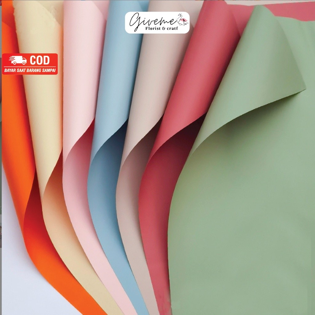 

[ 5Lembar ] Cellophane MATE EXCLUSIVE POLOS Kertas Buket Paper Wrapping Flower Bunga