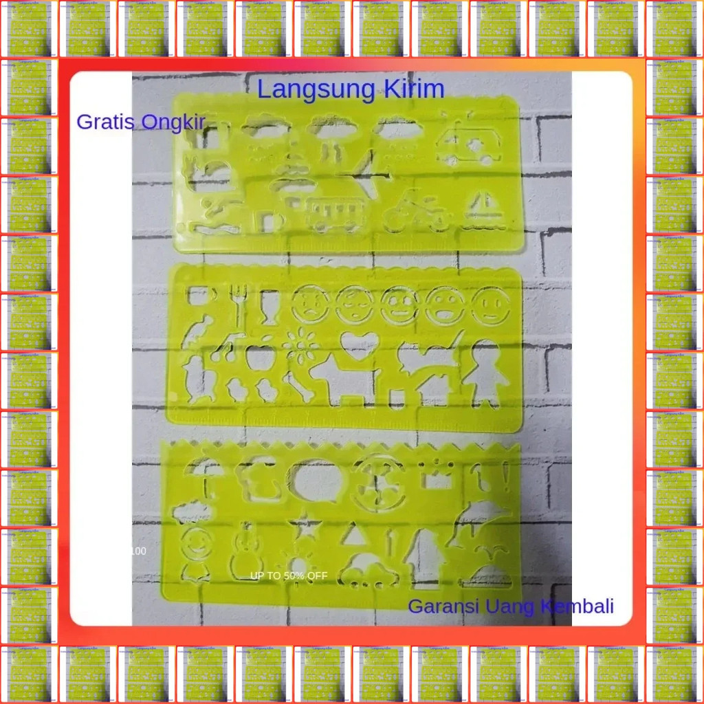 

Penggaris lucu dan unik Mini Aneka Bentuk Anak Plastik