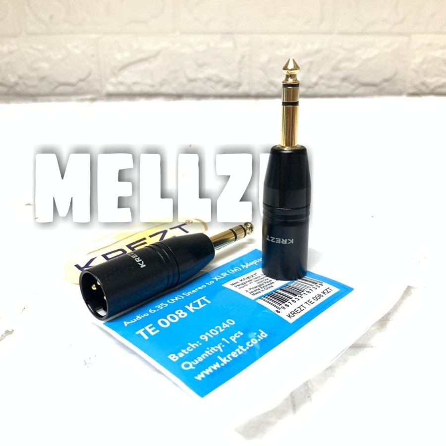 Jack converter XLR male To Jack Akai Stereo gold plated