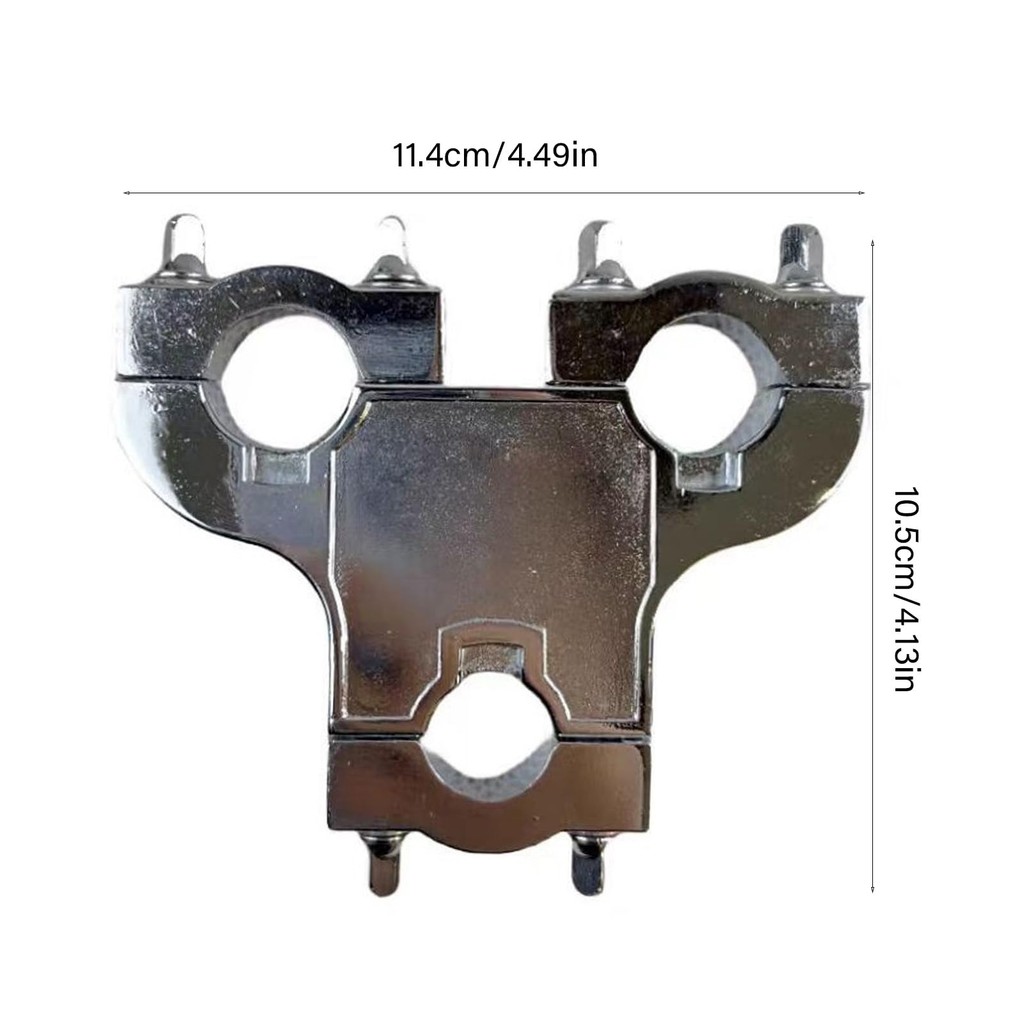 Dudukan Drum Three Hole / Clamp Rak Drum / Clip Drum 3 Eye