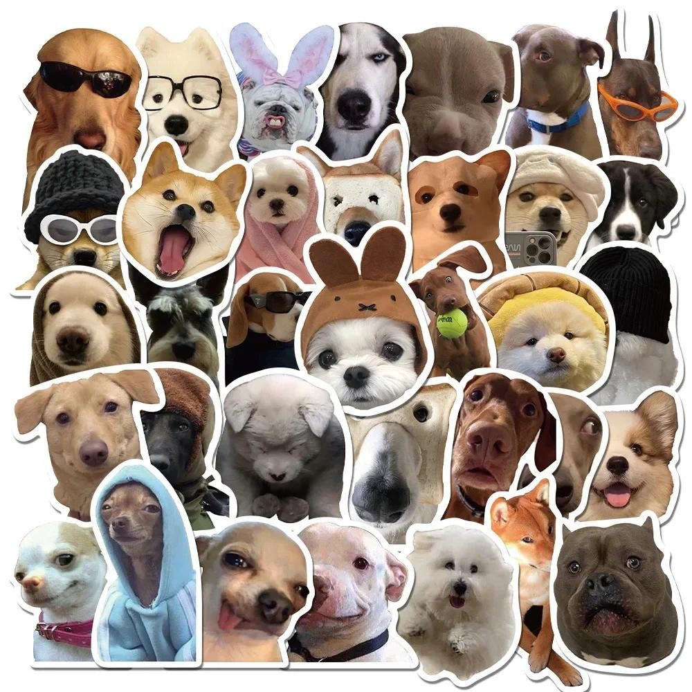 

10/30/50Pcs Funny Meme Dog Waterproof Graffiti Sticker Aesthetic Decorative Luggage Laptop Phone Fridge Scrapbook Kids Stickers