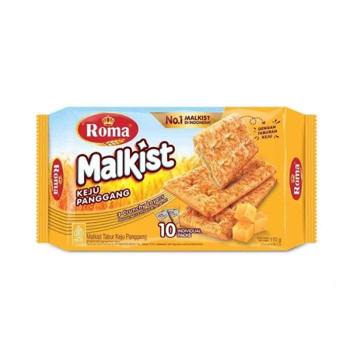 

Roma Malkist Crackers Biscuit Rasa Keju Panggang 110gr / 220gr Box