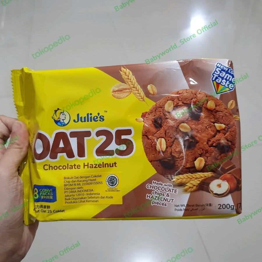 

Julie's Oat25 Biscuit Oat Import Rasa Chocolate Hazelnut / Ten Grains / Strawberry 200gr