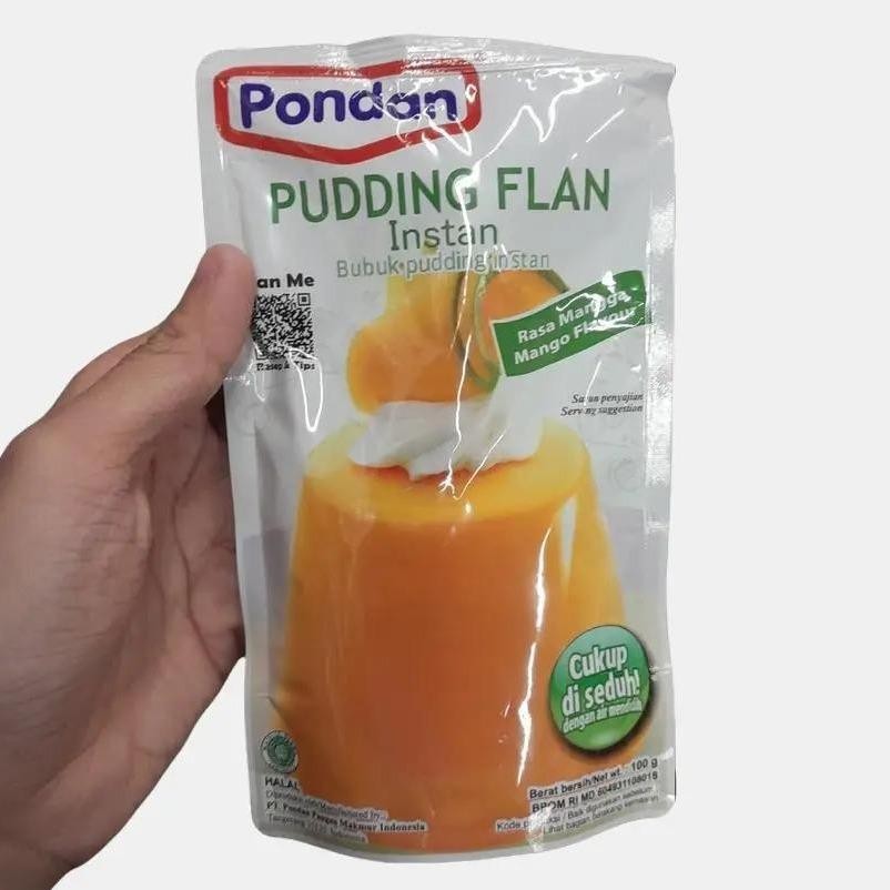 

Pondan Pudding Flan Instan Bubuk Pudding Rasa Mangga 100gr