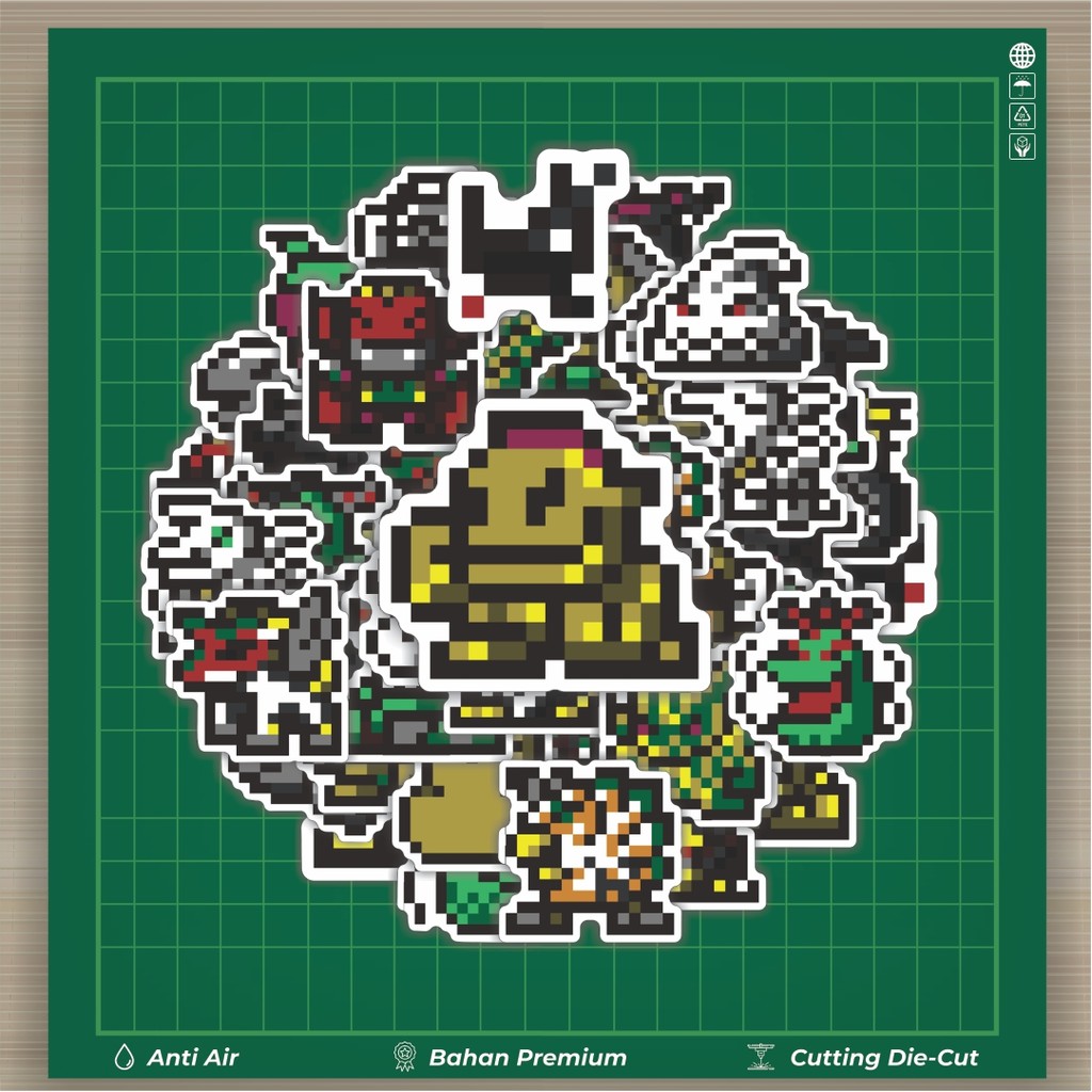 

HOT 50 PCS STIKER Stiker Pixel Digimon V30 Stiker Fashion Cars Decal Dingin Kartu Album Custom Vinyl Anti Air- Sticker Aesthetic Buku Journal Koper Casing HP Tablet Laptop Helm Motor Botol Minum