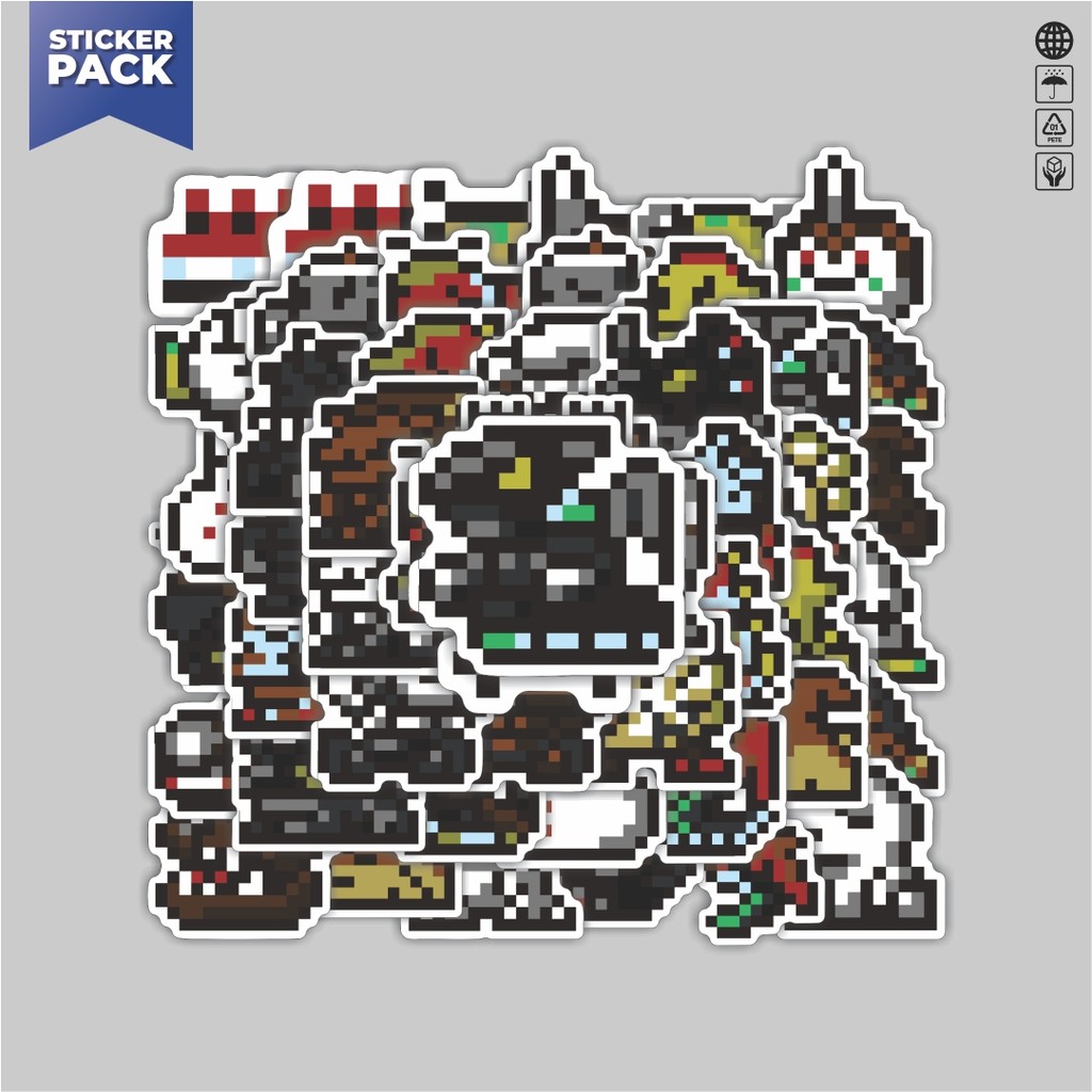 

[100PCS]Stiker Pack Stiker Pixel Digimon V46 Aesthetic Vinyl Anti Air Dekorasi Sticker Laptop Buku Journal Koper Helm Casing HP Gitar Helm Skateboard