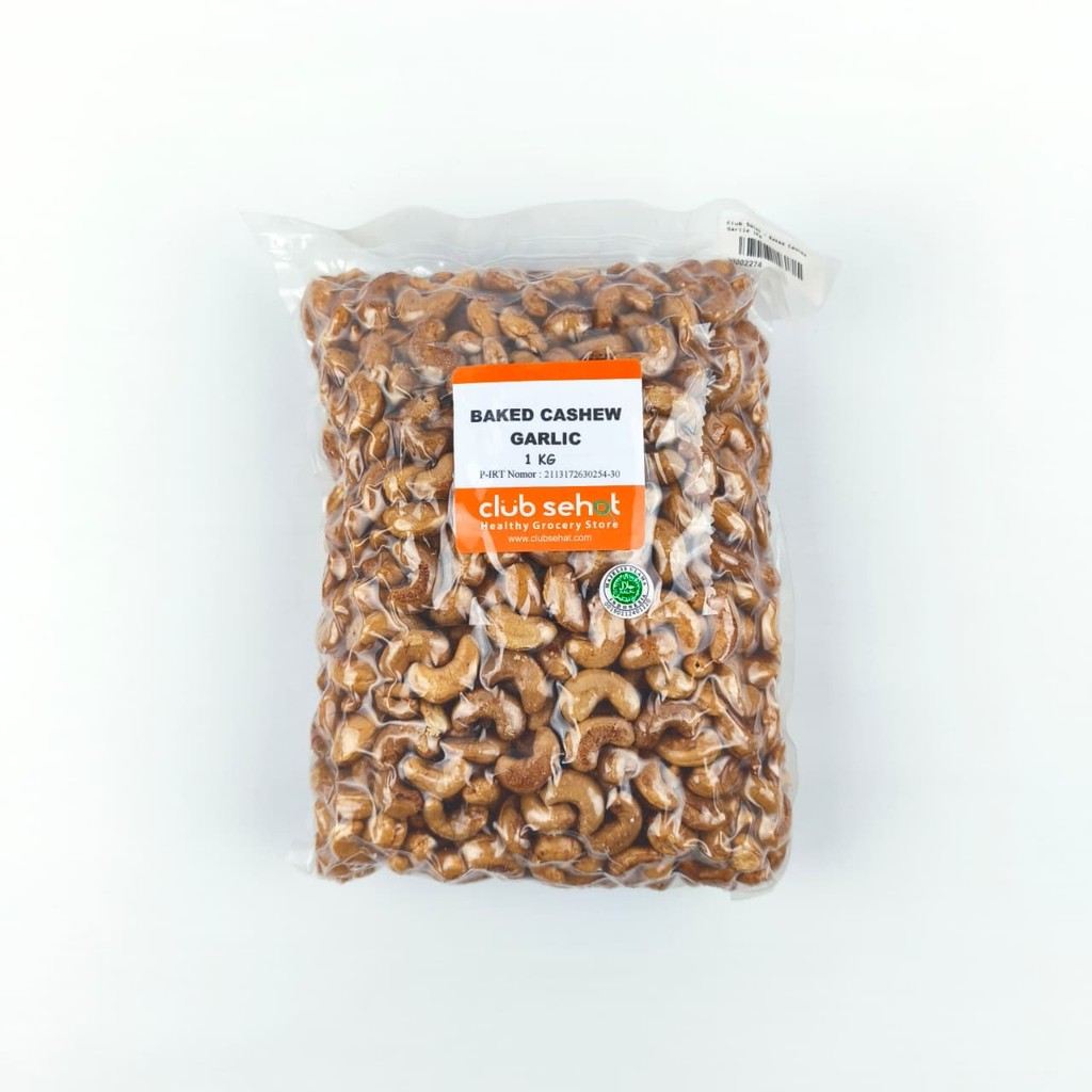 

Club Sehat Baked Cashew Garlic 1Kg Kacang Mete Panggang Rasa Bawang