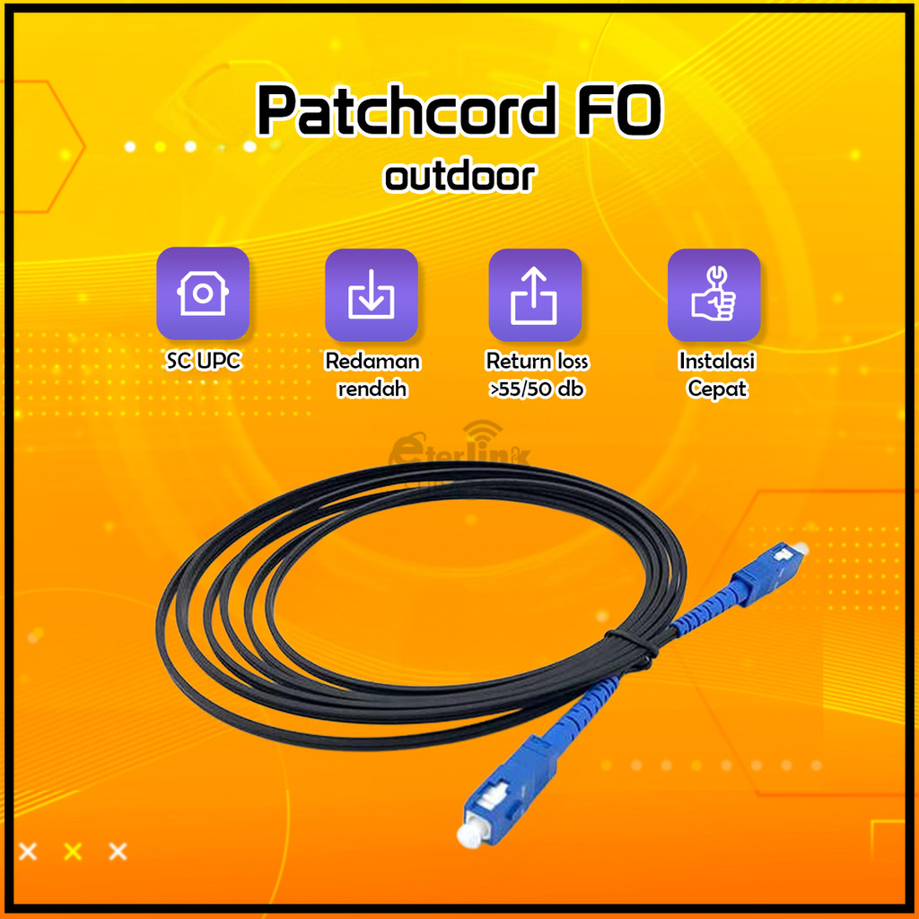 Patchcord Outdoor SC UPC PC CABLE 1M 2M Fiber Optik