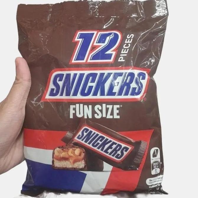 

Snickers Fun Size Pack Chocolate Bar Coklat Import ( 12 Pcs )