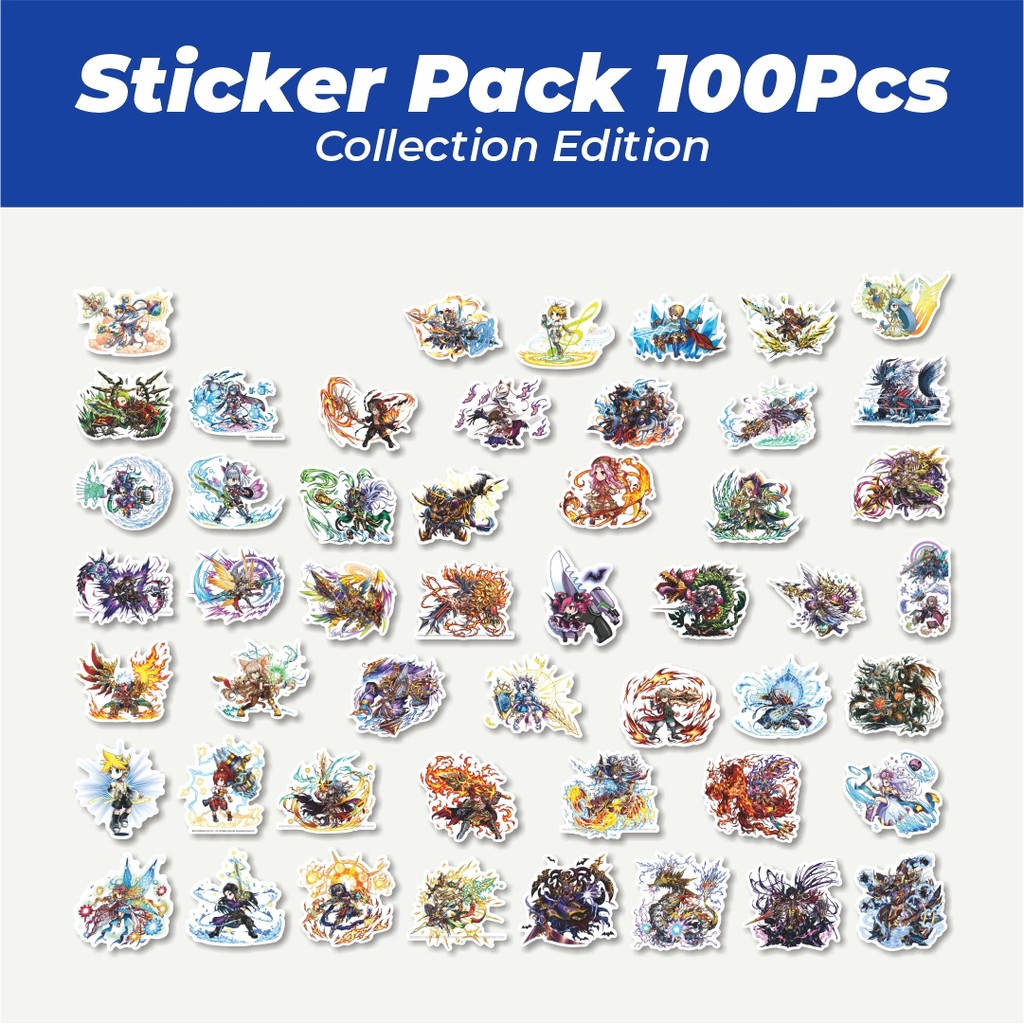 

Hot Stiker Game Series Brave Frontier Karakter Mix 8 Lucu Anti Air Stikers Berperekat Waterproof Sticker Decal Buat Motor Helm Buku Journal Koper Casing HP Laptop Botol Minum