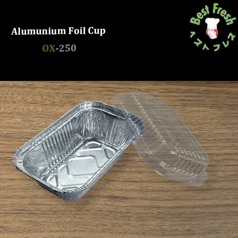 Alumunium Foil Tray Cup OX250 Mentai Bolu Mini Macaroni Schotel Klapertart Brownies Spaghetti Brulee