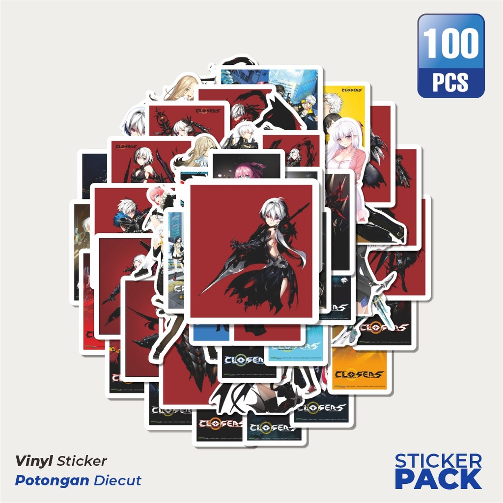 

Stiker Vinyl Stiker Game Closers Char Mix 3 Waterproof Aesthetic- Untuk Laptop, Motor, dan Helm - Paper Stationery Pack