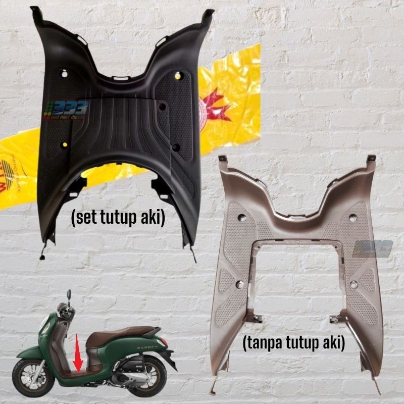 NAJMAHPART step floor bordes pijakan kaki dek atas honda scoopy new prestige K2F 2021 - 2024