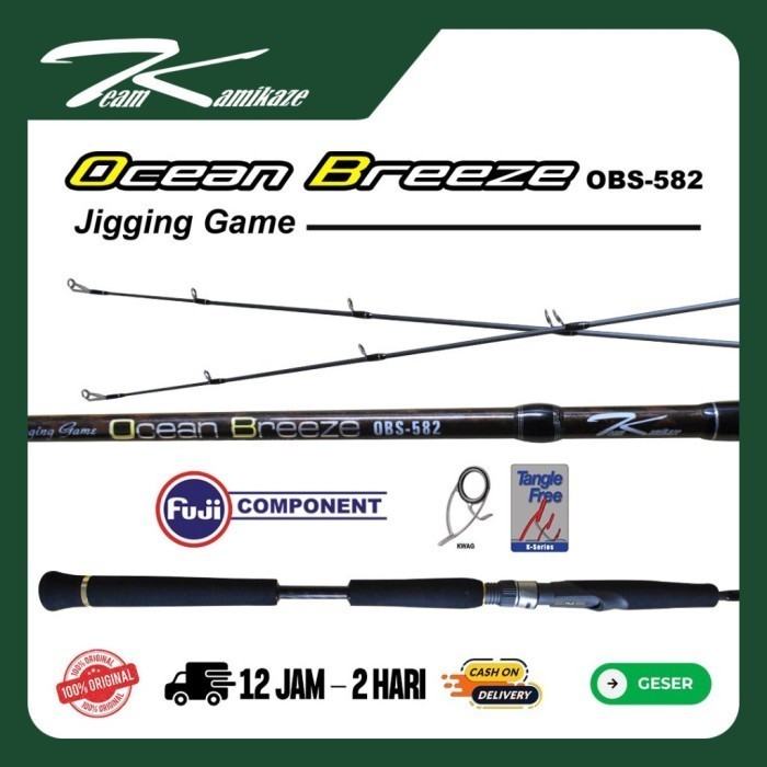 Joran Jigging KAMIKAZE OCEAN BREEZE OBS582 PE 3 joran jigging dasaran