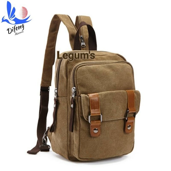 TAS RANSEL 8528 Khaky RANSEL MINI KANVAS -TAS RANSEL KANVAS