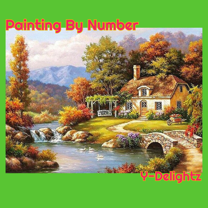 [Terbaru] DIY PAINTING BY NUMBER - VILLAGE HOUSE