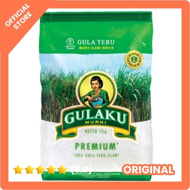 

GULAKU gula tebu premium hijau - kuning pasir putih 1kg
