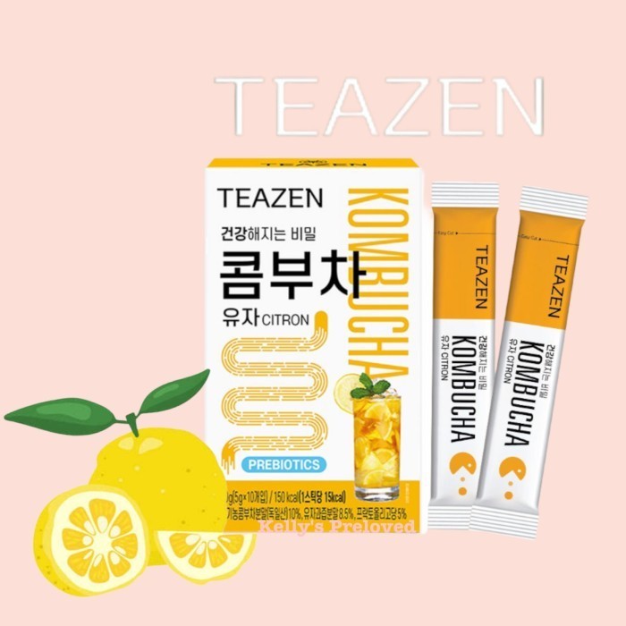 

TEAZEN KOMBUCHA CITRON | HEALTHY PREBIOTIC TEA 50 GR (10 STICKS)