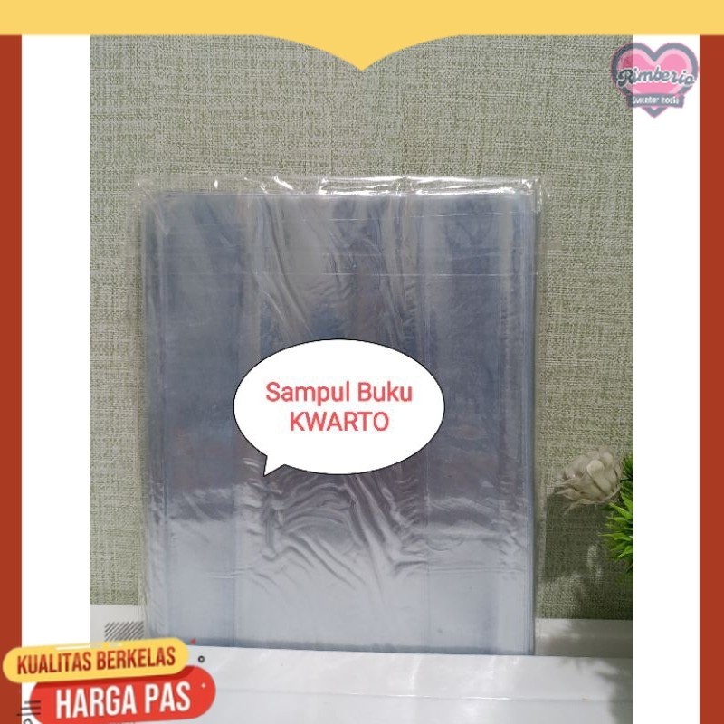 

SAMPUL PLASTIK ukuran KWARTO (ukuran buku kecil) 1 pack 10 sampul