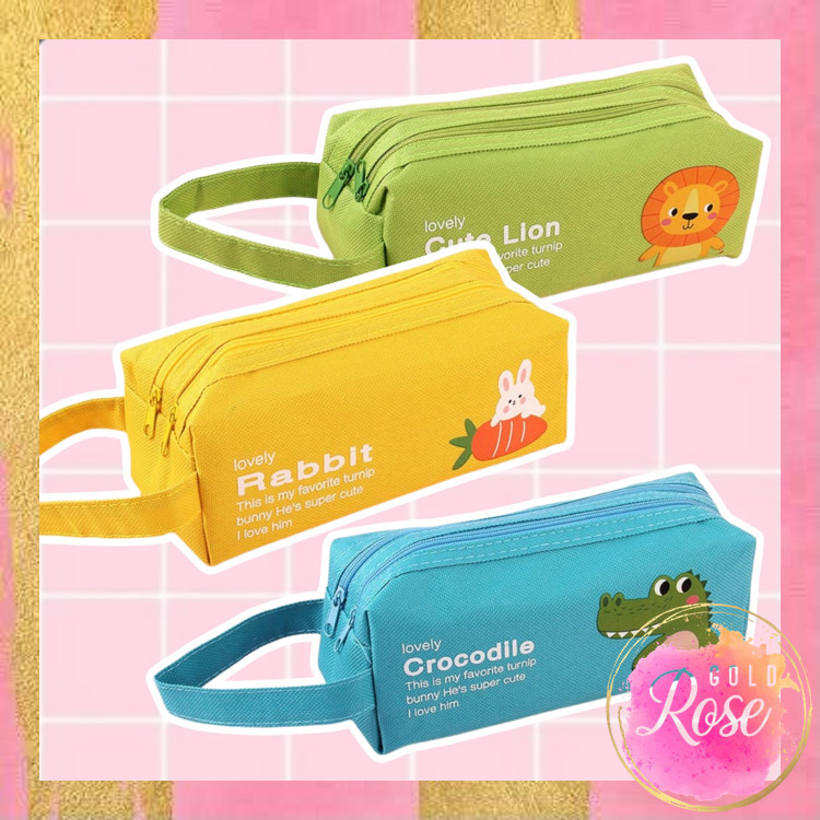 

ℛ - S6249 Tempat Pensil Hewan Kartun / Tempat Pensil Resleting Ganda