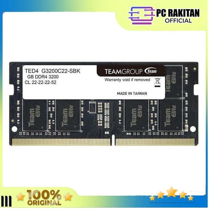 TEAM ELITE RAM SODIMM DDR4 16GB 3200MHZ