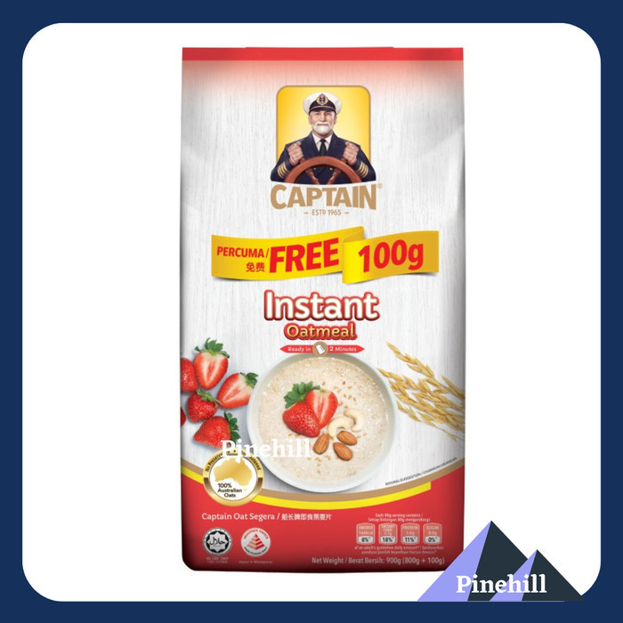 

HEMAT! Captain Oats Merah Instant Oatmeal 800 Gr + 200 Gr