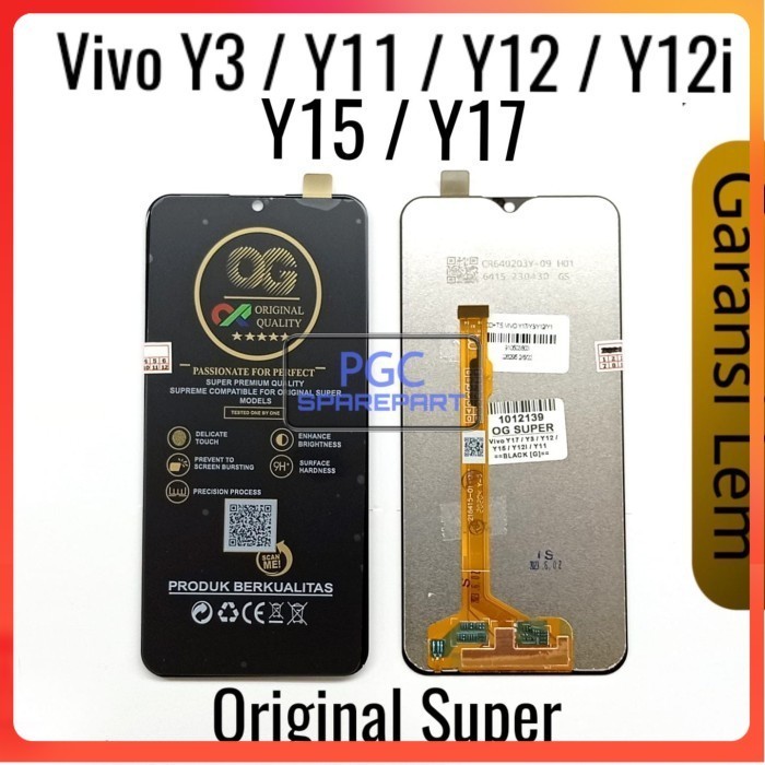 ORI SUPER OG  LCD TS Vivo Y3 Y11 Y12 Y12i Y15 Y17 1901 1902 1904 1906