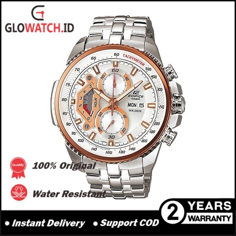 [Promo] Jam Tangan Pria Edifice EF-558D-7AV / EF558D-7AV Stainless Steel Original Casio (Garansi 2 t