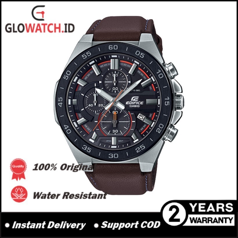 [Promo] Jam Tangan Pria Edifice EFR-564BL-5AV / EFR564BL-5AV Leather Original Casio (Garansi 2 tahun