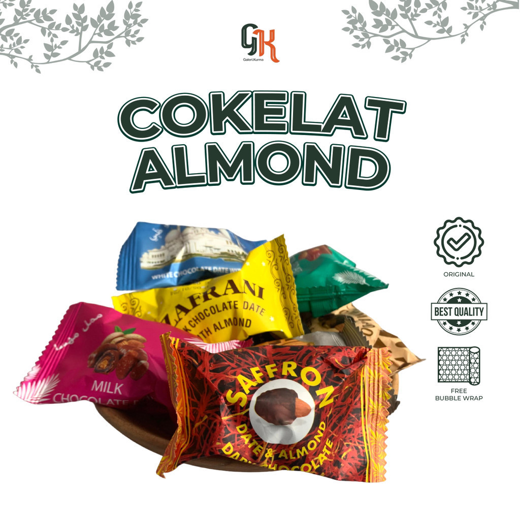 

COKLAT ISI KURMA ALMOND MIX 1KG CHOCOLATE DATES WITH ALMOND