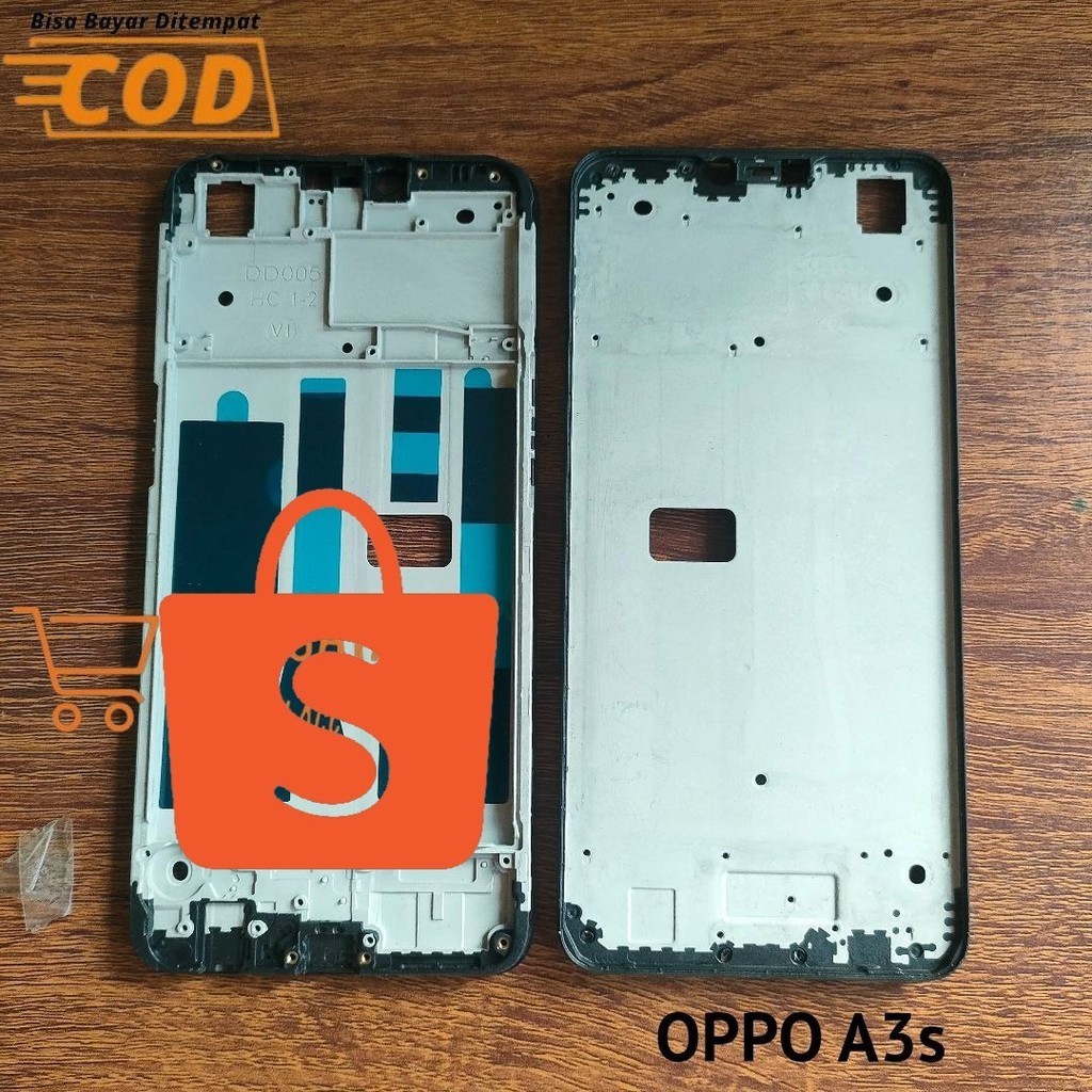 OPPO A3s - Frame Lcd Tulang Tengah Hp Oppo A3s 2018 CPH1803 CPH1853 CPH1805 Tatakan Mesin Bazel Opo 