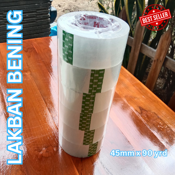 

Lakban Bening 90 Yard 45mm 1 Slop Besar Packing Olshop Perekat Isolasi Bisa INSTANT