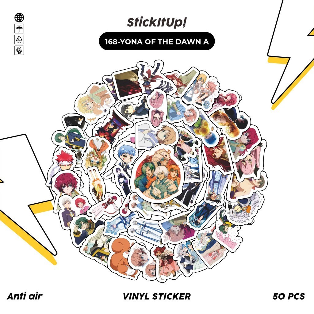 

COD✨ 50 Pcs Stiker Pack Motif Anime Yona Of The Dawn Lucu Aesthetic Vynil Waterproof untuk Freebies Sticker Buku Journal Casing HP Laptop