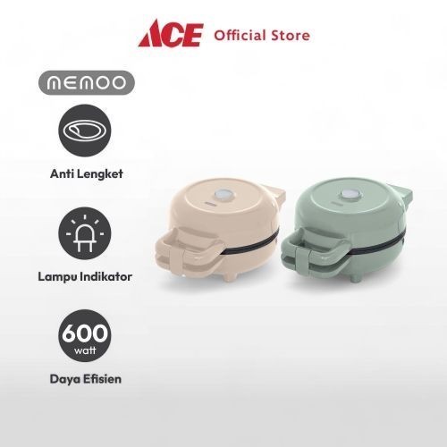 Memoo Waffle Maker Mini - Putih/Waffle Maker