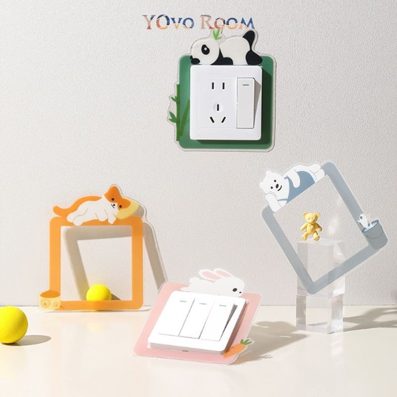 1 Sticker Saklar Lampu Listrik Rumah Stiker Dinding Glow in The Dark Luminous Sticker/Switch Saklar 
