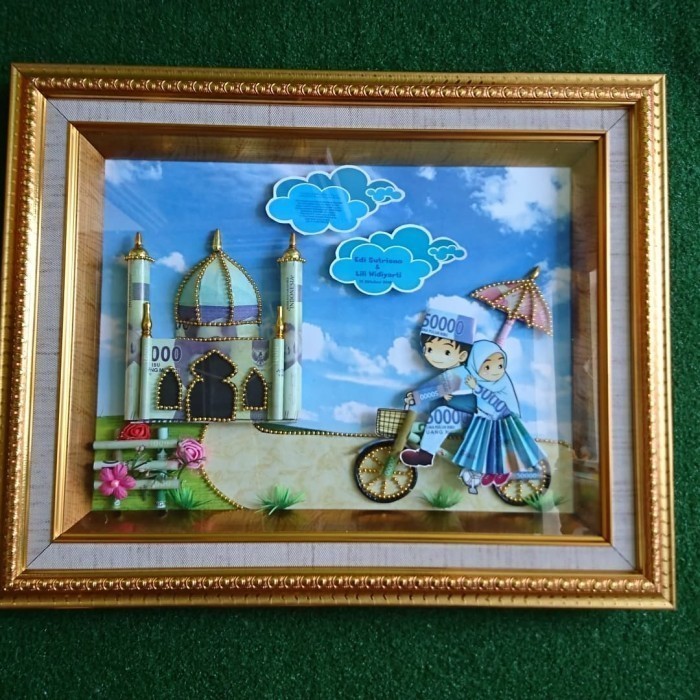 mahar seserahan masjid+jam / 
 Mahar Pernikahan super mewah