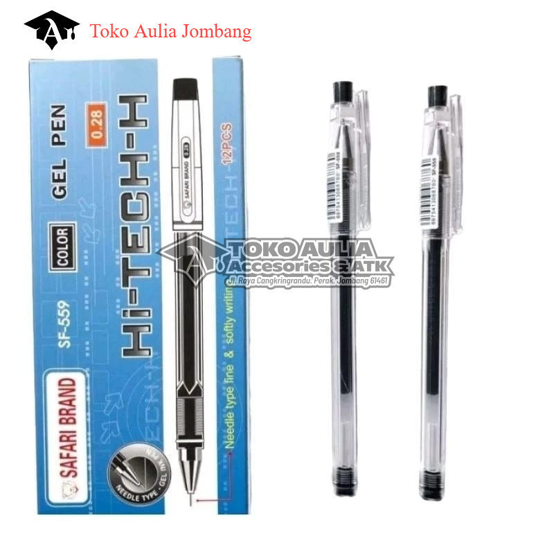 HITECH SAFARI BRAND 0.28 mm / SAFARI BRAND PULPEN GEL TERMURAH