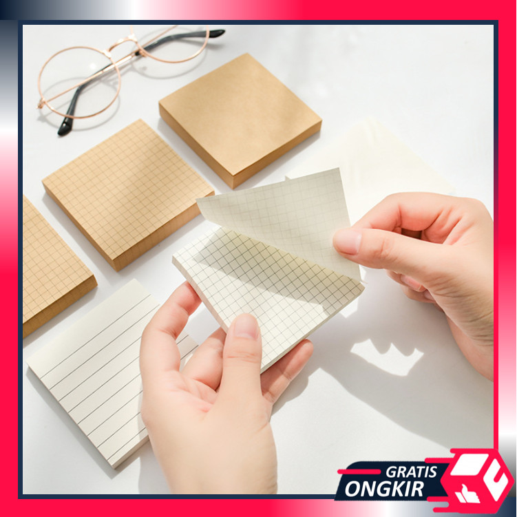 

Gratis Ongkir - S6291 Memopad Sticky Notes Vintage / Memo Tempel Mini Simple