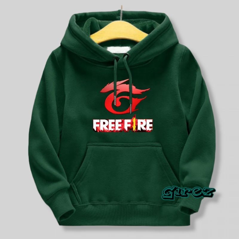 Hoodie Anak Laki Laki FF FREE FIRE Sweater Anak Cowok Terbaru | Jaket Hodie Switer Anak FreeFire Umu