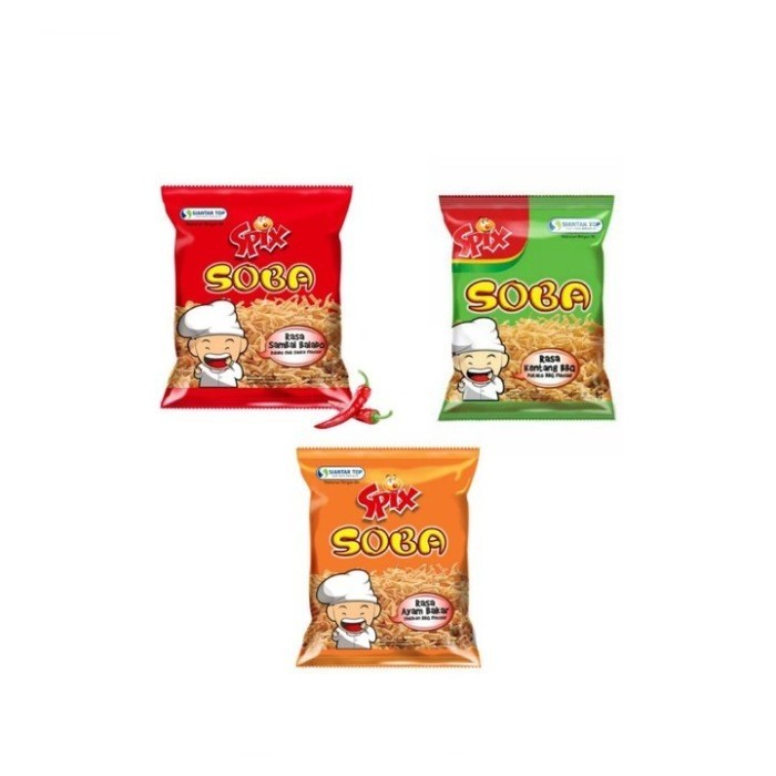 

Spix Stik Mi Soba 10g Isi 10pcs Cemilan Murah dan Enak