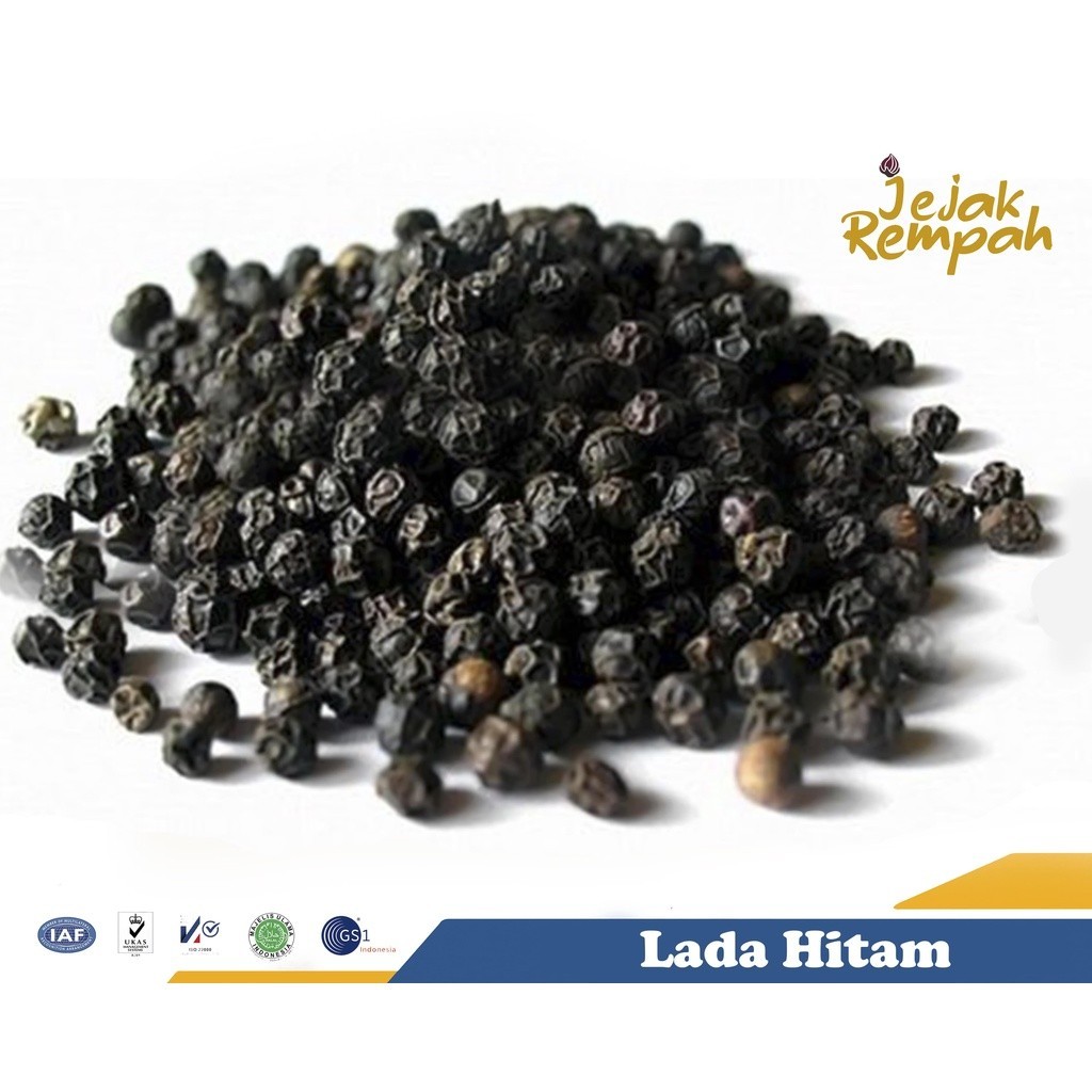 

Lada Hitam Utuh/Black Peper Whole (Kemasan 100 Gr sd 250 Gr) 100% Rempah Murni