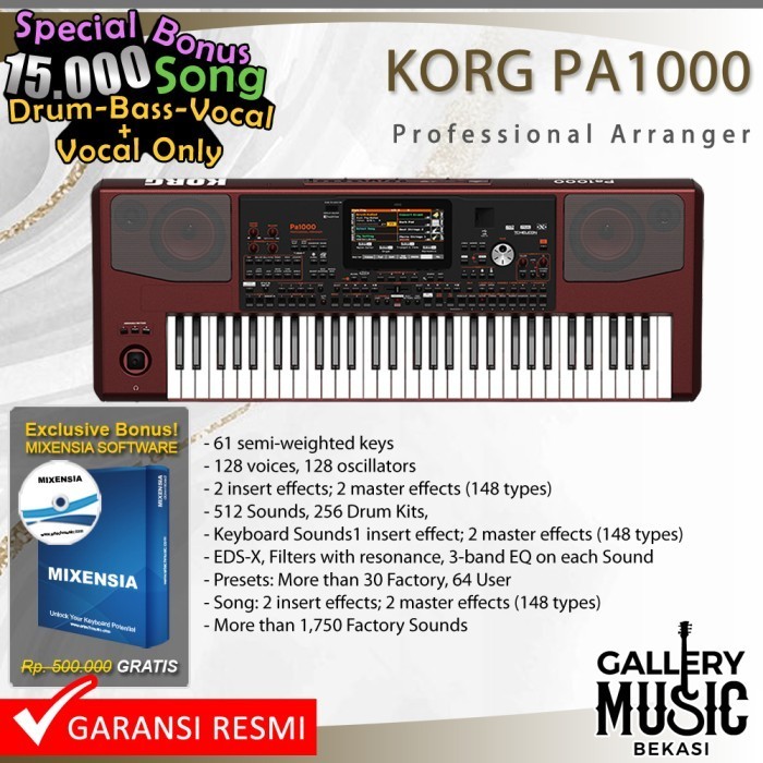 KORG Professional Arranger Pa1000 / Pa-1000 / Pa 1000 Garansi RESMI