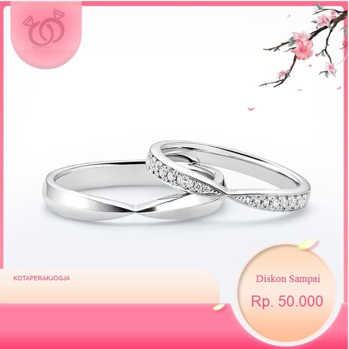 Cincin Kawin Couple, Perak, Palladium, Tunangan CINCIN KAWIN PERAK ISLAM - By cincin nikah