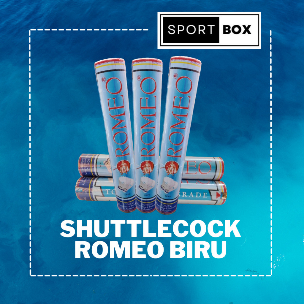 SHUTTLECOCK ROMEO BIRU KOK BADMINTON / BULU TANGKIS