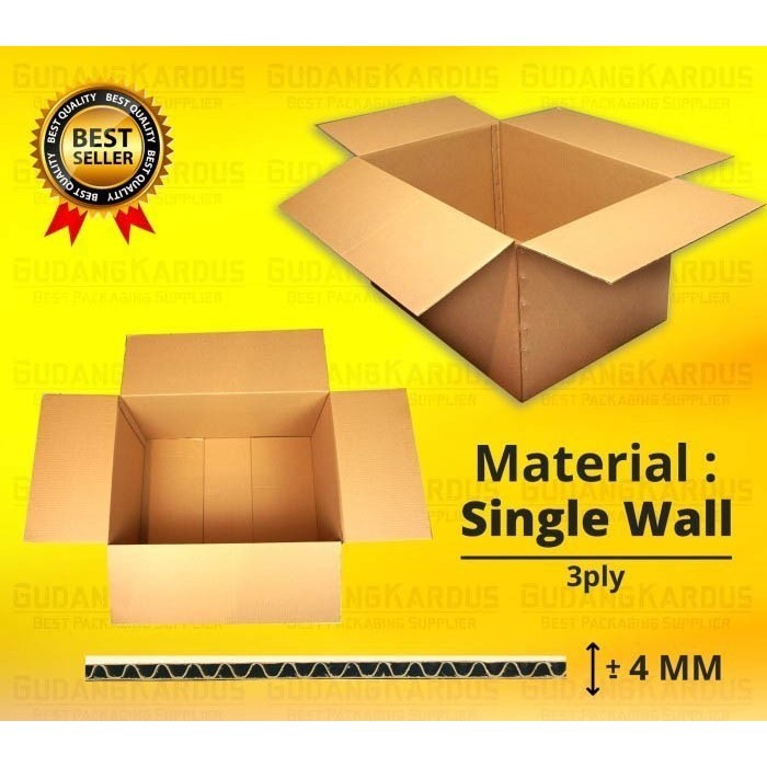 

KARDUS - KARTON - BOX POLOS JUMBO BESAR - UKURAN 70 x 50 x 39 CM