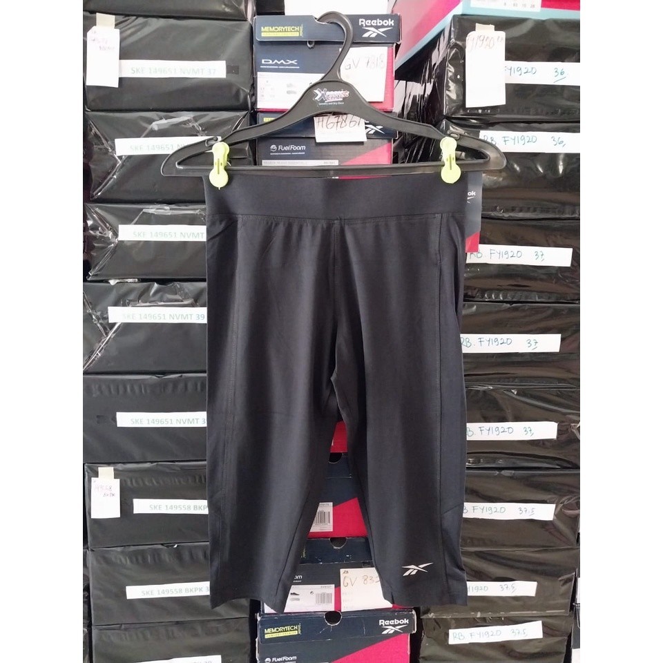 WY20WP ORIGINAL SALE 70% CELANA LEGGING REEBOK BLACK WOMEN (banyak macam2)