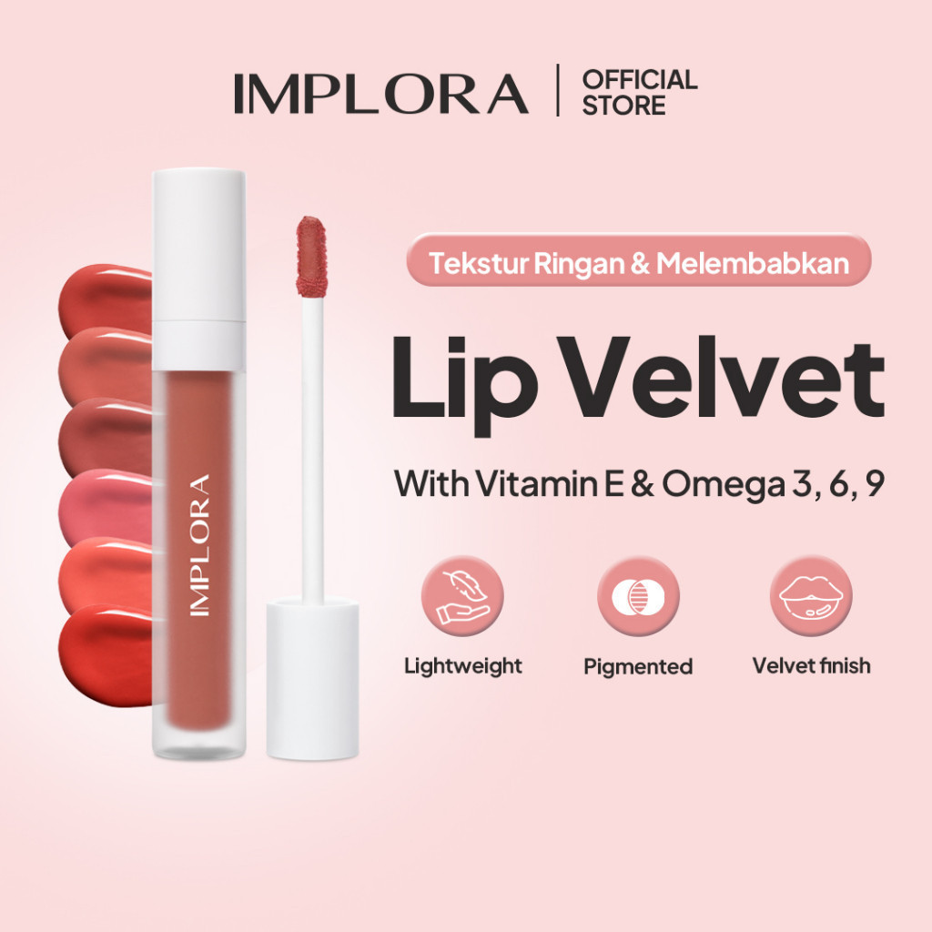 Implora Lip Velvet Attractive Extrovert Fearless Honest Serenity Naive Lip Velvet Implora