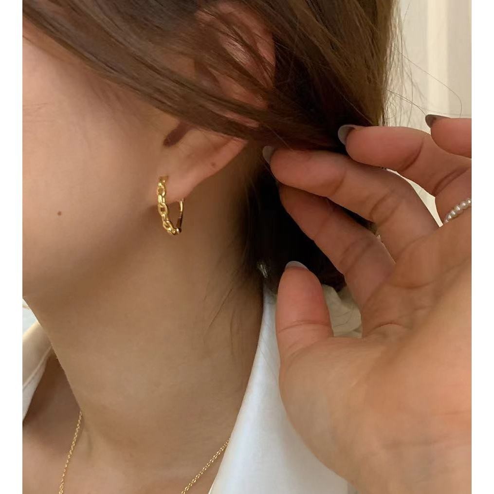 Earring18K Gold Stud Accessories Earring for Women