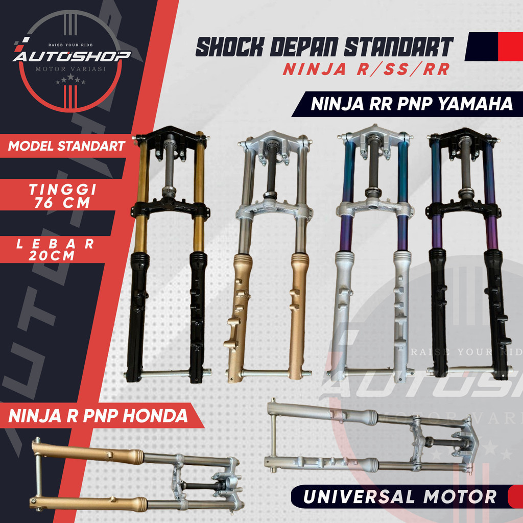 Shock Depan NINJA RR PNP RX KING YAMAHA VIXION BYSON SCORPIO FRONT FORK ASSY Peredam Kejut Depan NIN